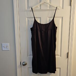 Eileen Fisher Midnight Camisol Slip Dress In Eggplant